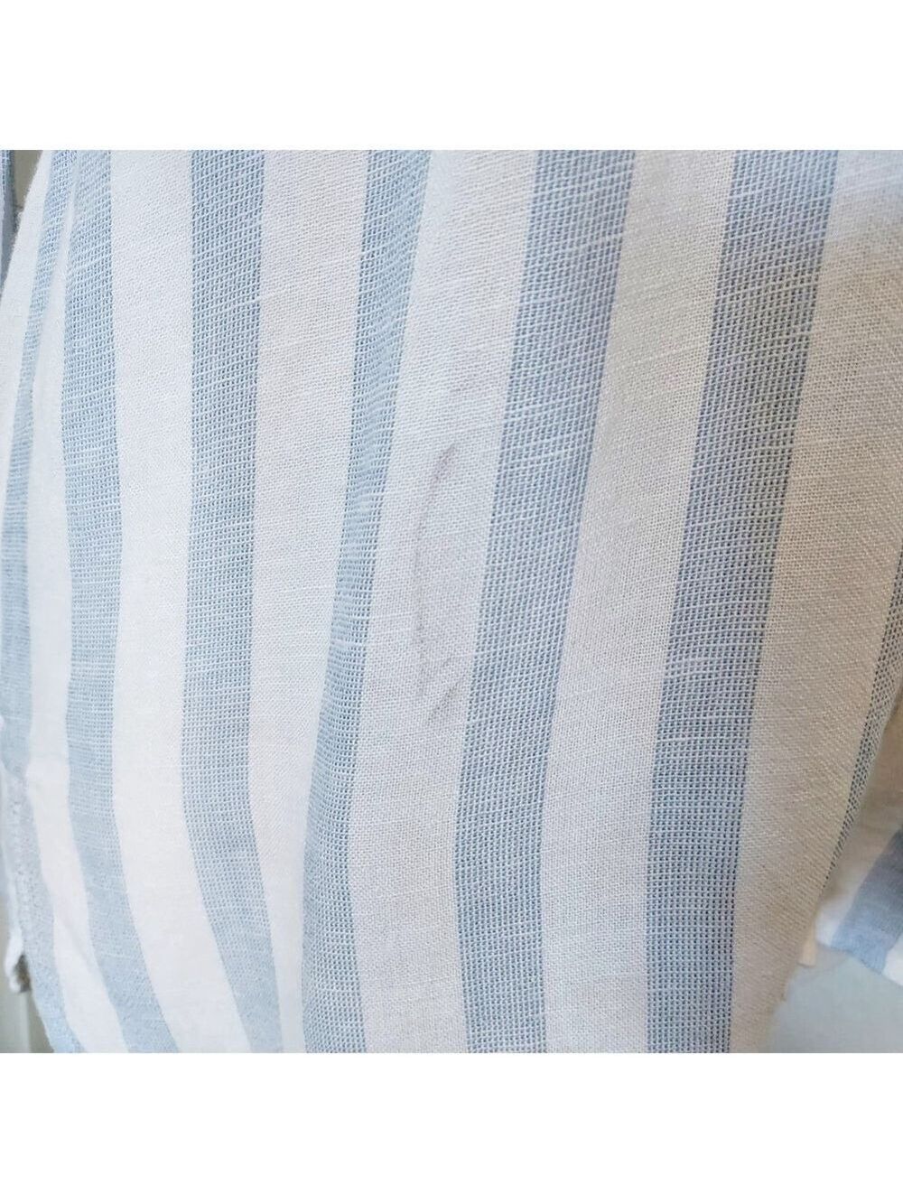 Thread & Supply Blue & White Striped Button Up Size XS - Picture 11 of 11